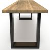 Buy Industrial style wooden bench Black 58438 in the United Kingdom